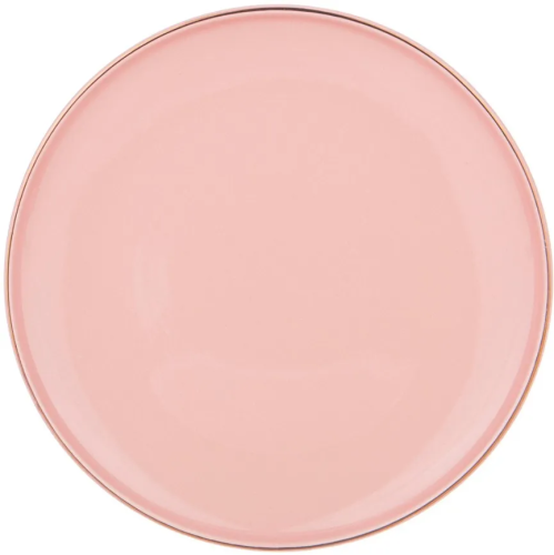 BRONCO Solo цв.пудровый тарелка обеденная  каменная керамика 26,5см 577-149